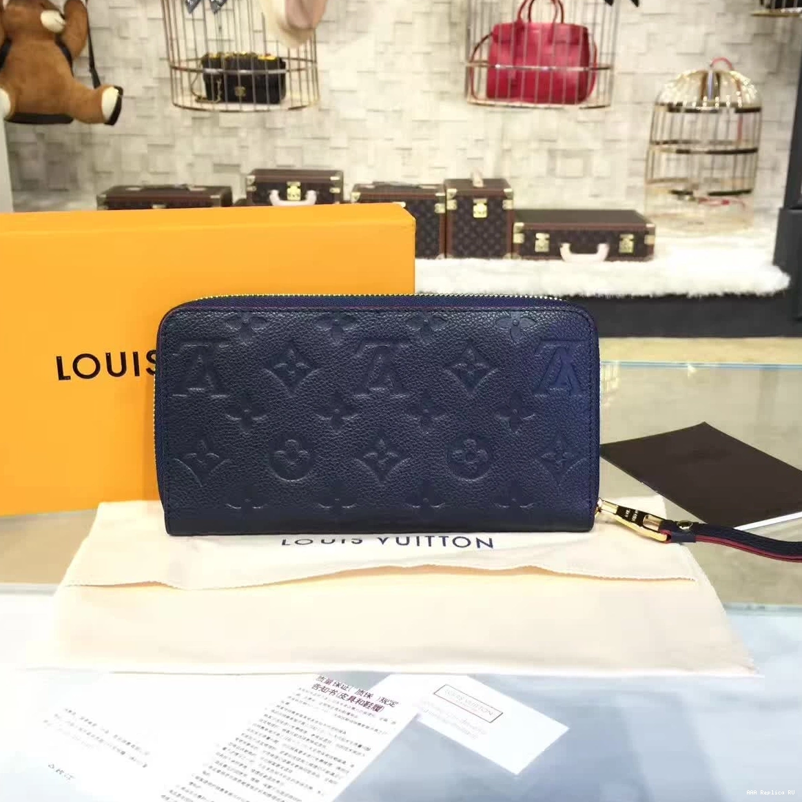 Aaa replica bags Vuitton Louis ZIPP 0801